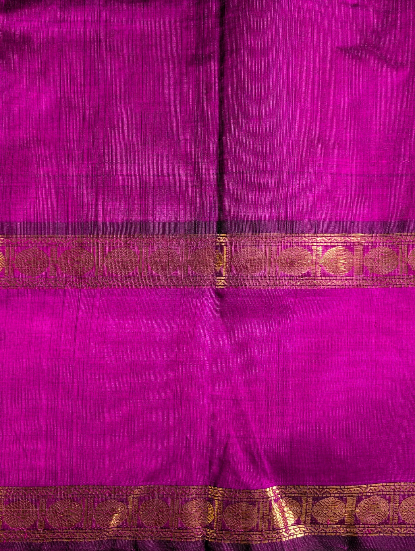 Purple 1000 Butta Pure Kanchi silk cotton