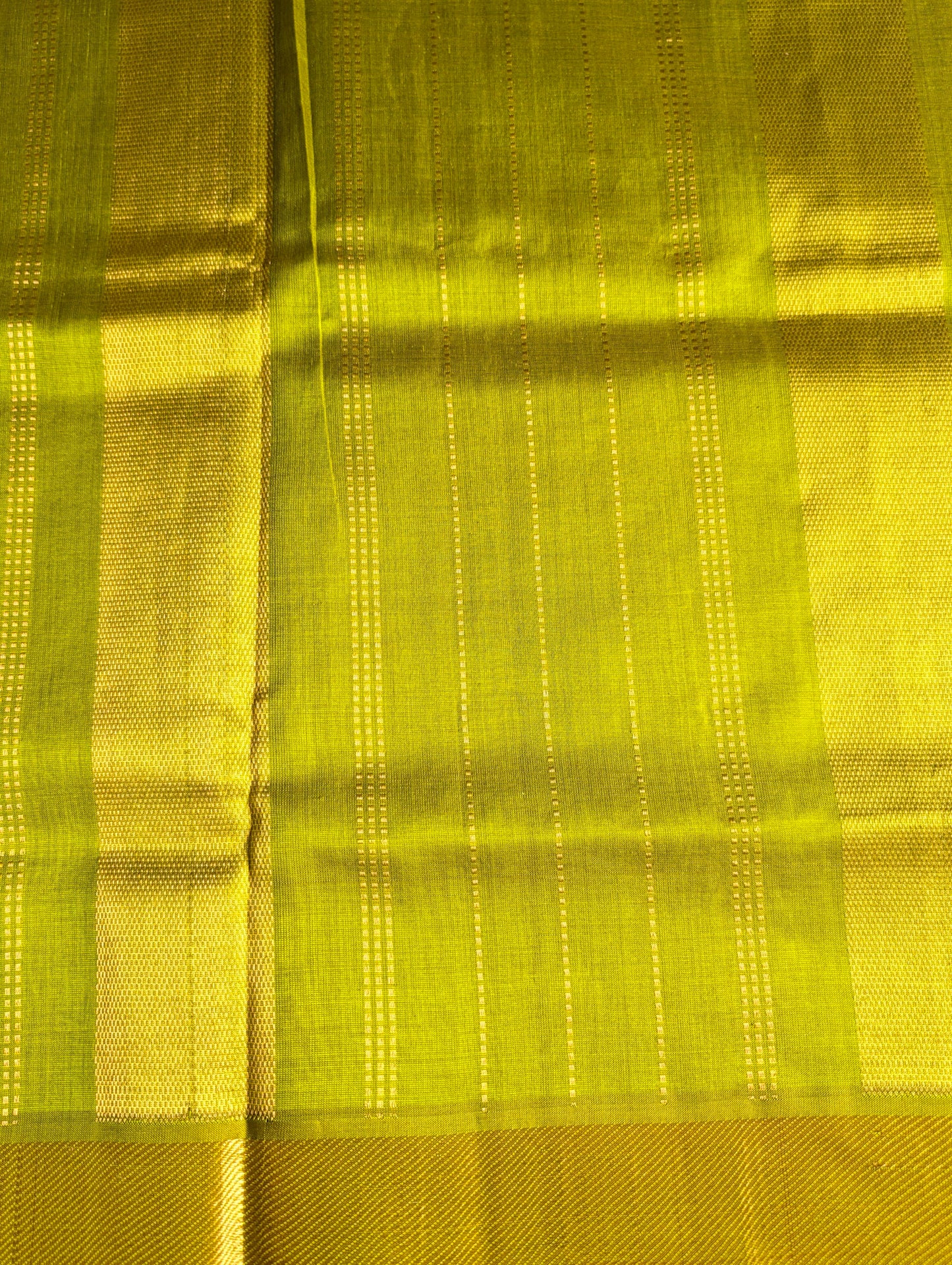 Purple with green Pure kanchi silk cotton saree