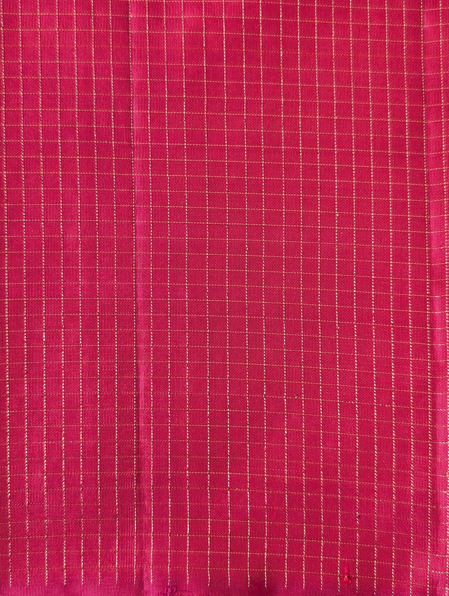 Green checks Borderless Kanjeevaram Silk Saree