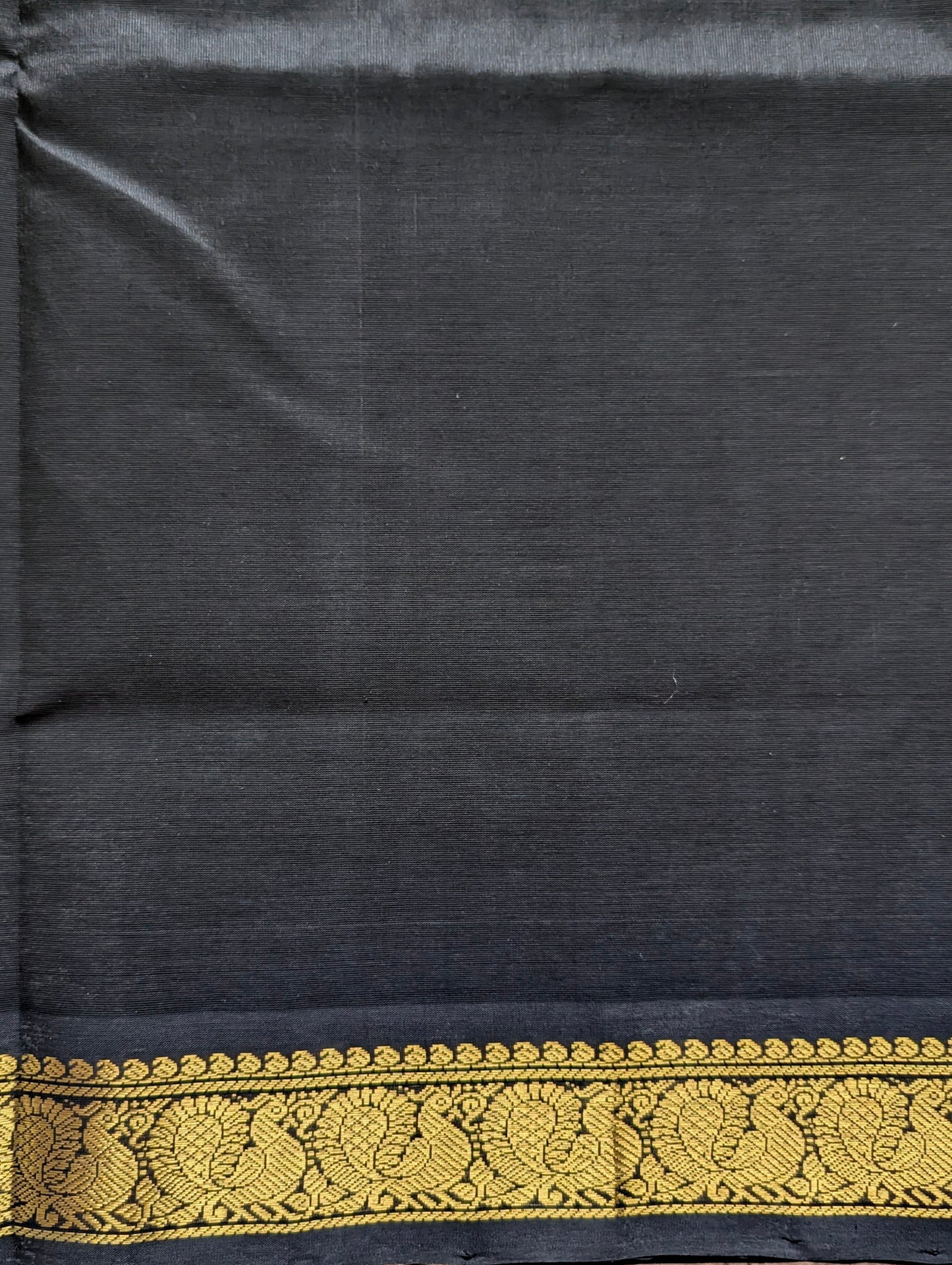 Black Pure Kanchi silk cotton Saree