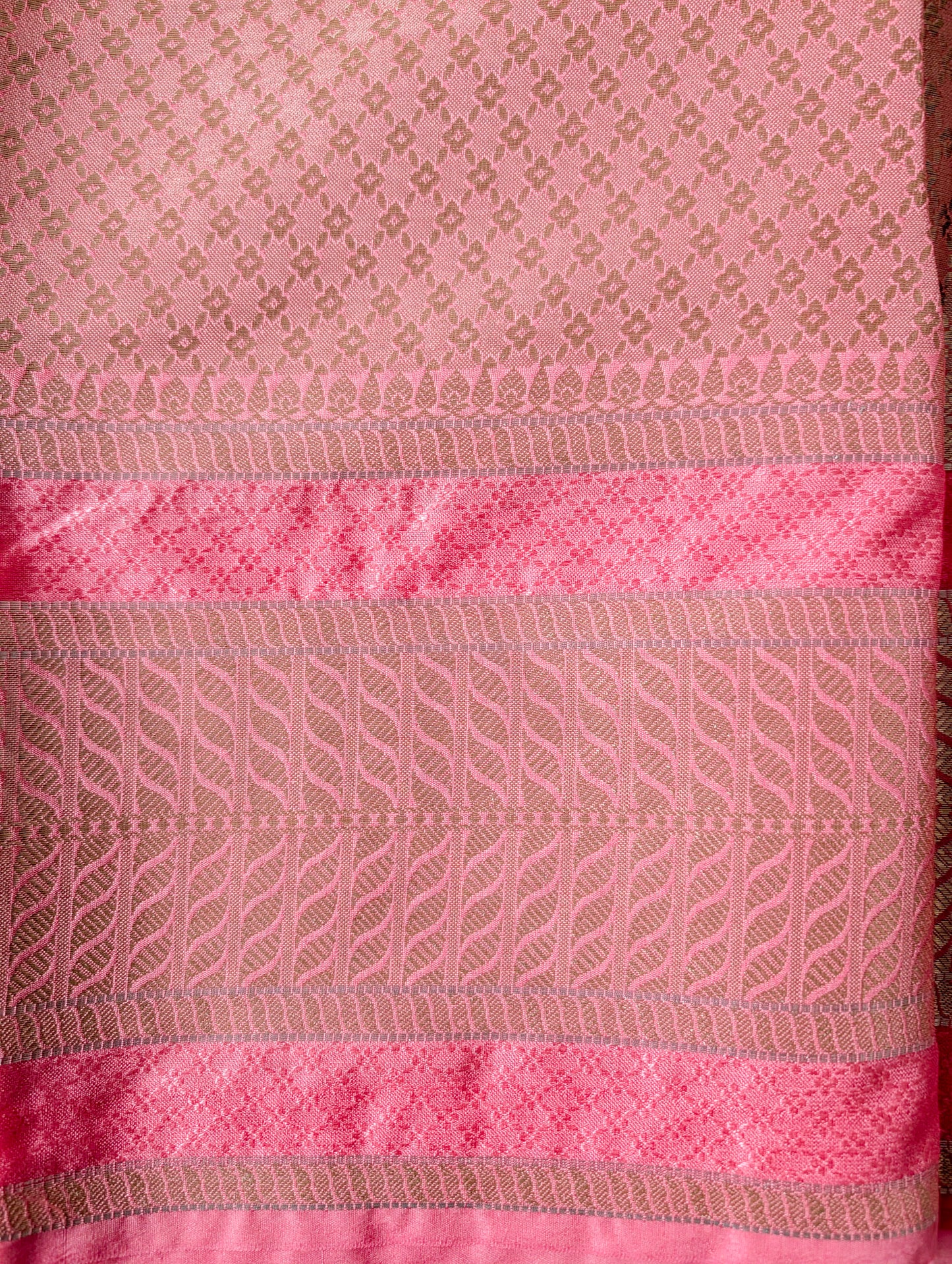 Maroon with Pink Warm Silk Saree