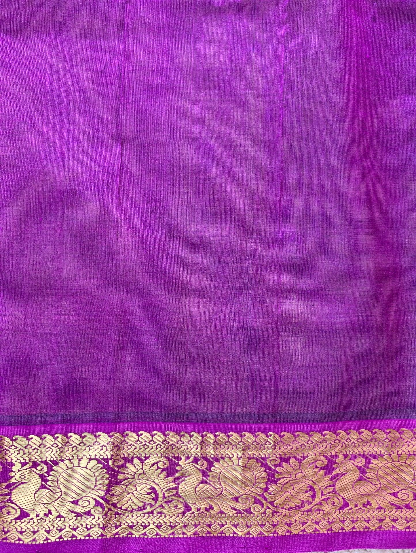 Lavender with Purple Pure Kanchi silk cotton