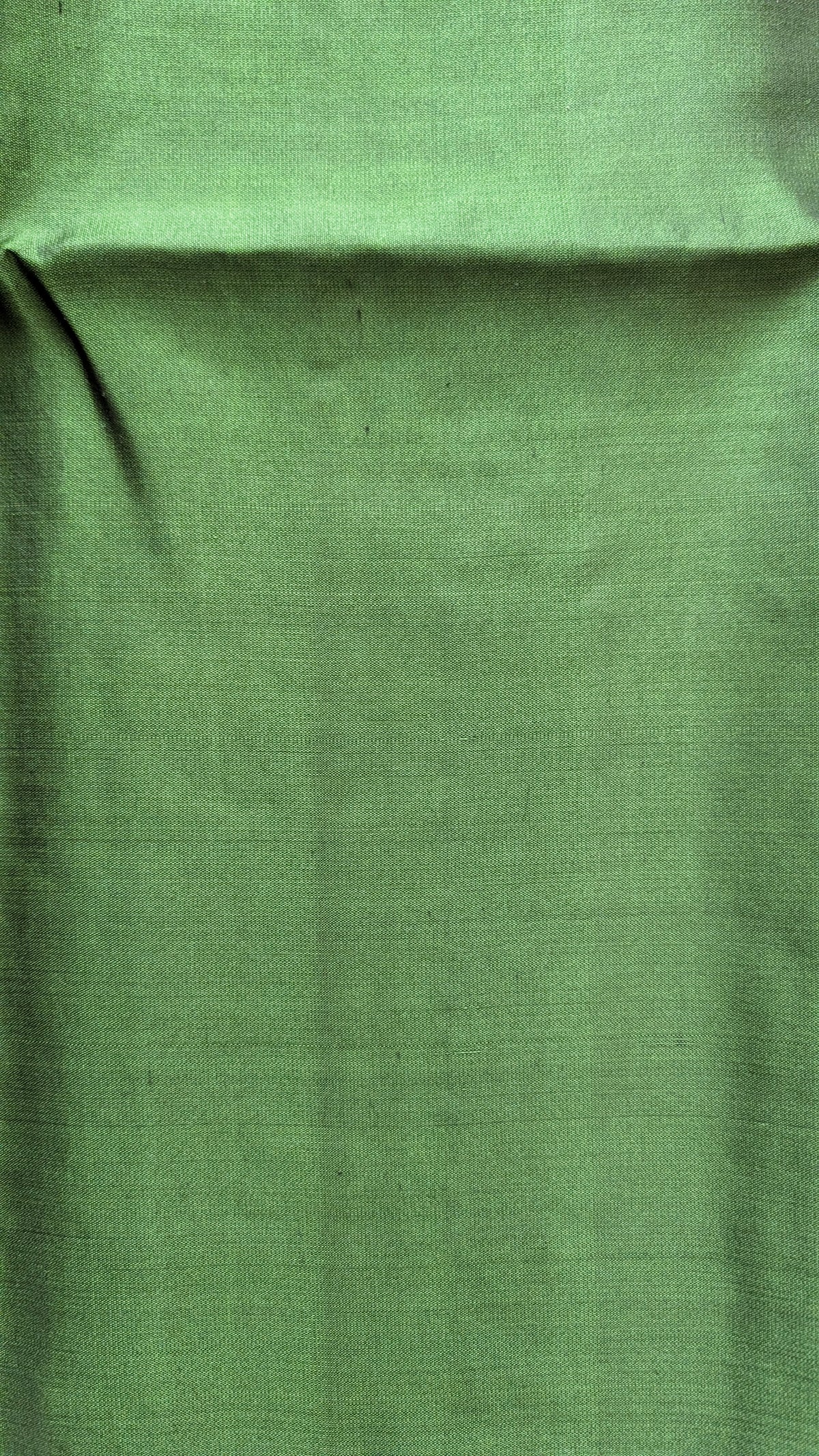 Borderless Green Pure Soft Silk Saree