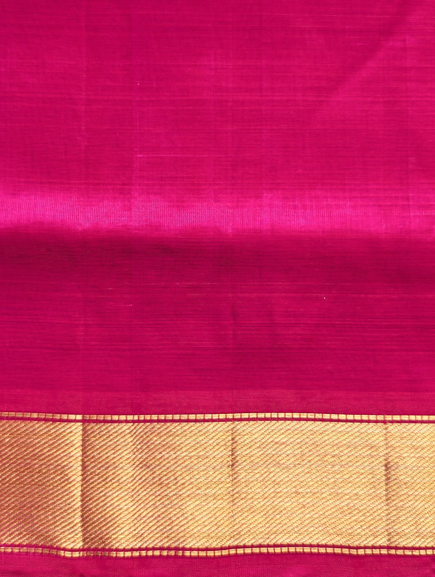Pink Pure Kanchi Silk cotton Saree with Buttas