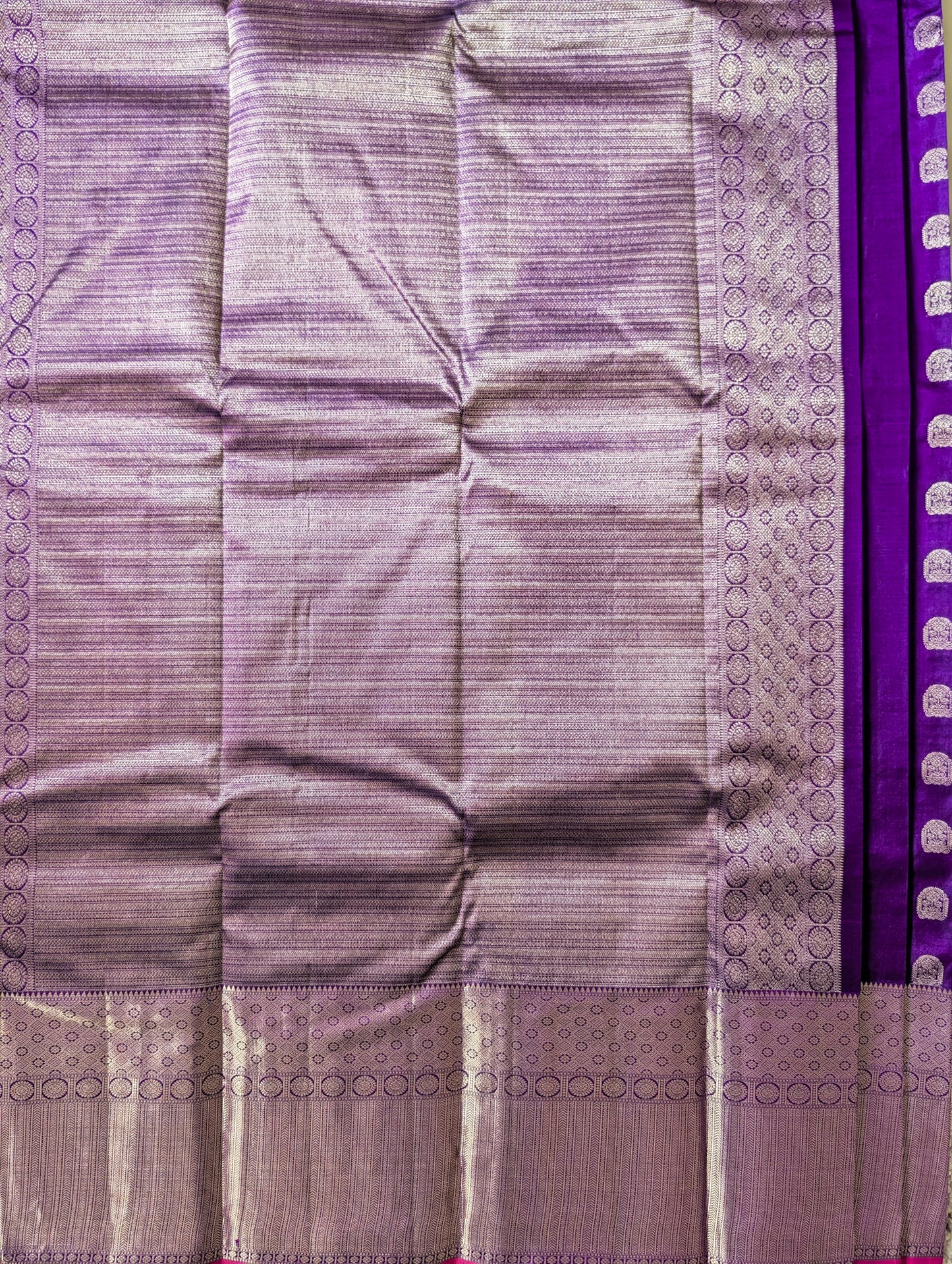 Purple Kanjeevaram Silk Saree