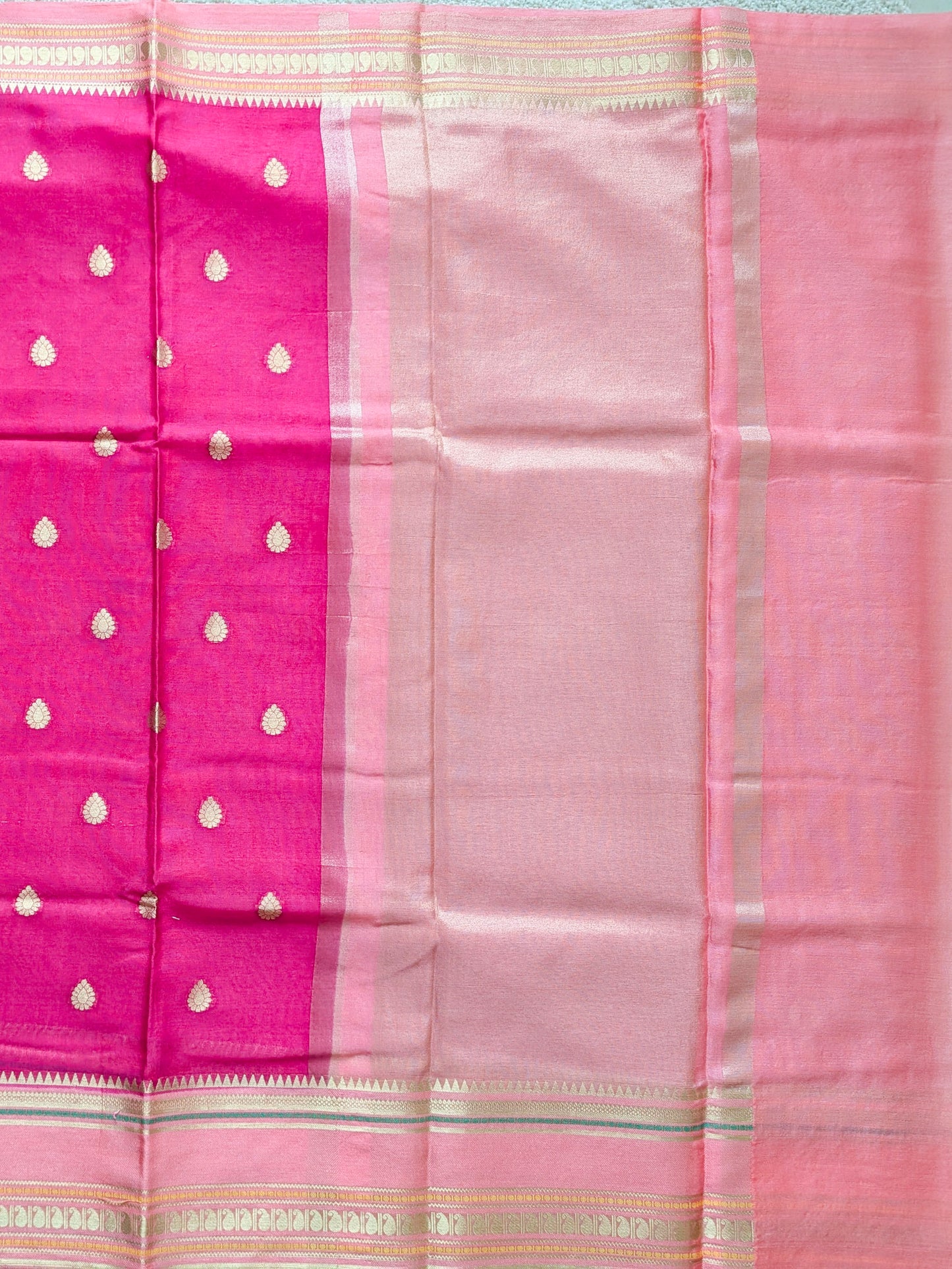 Pink Banarasi Warm Silk Saree