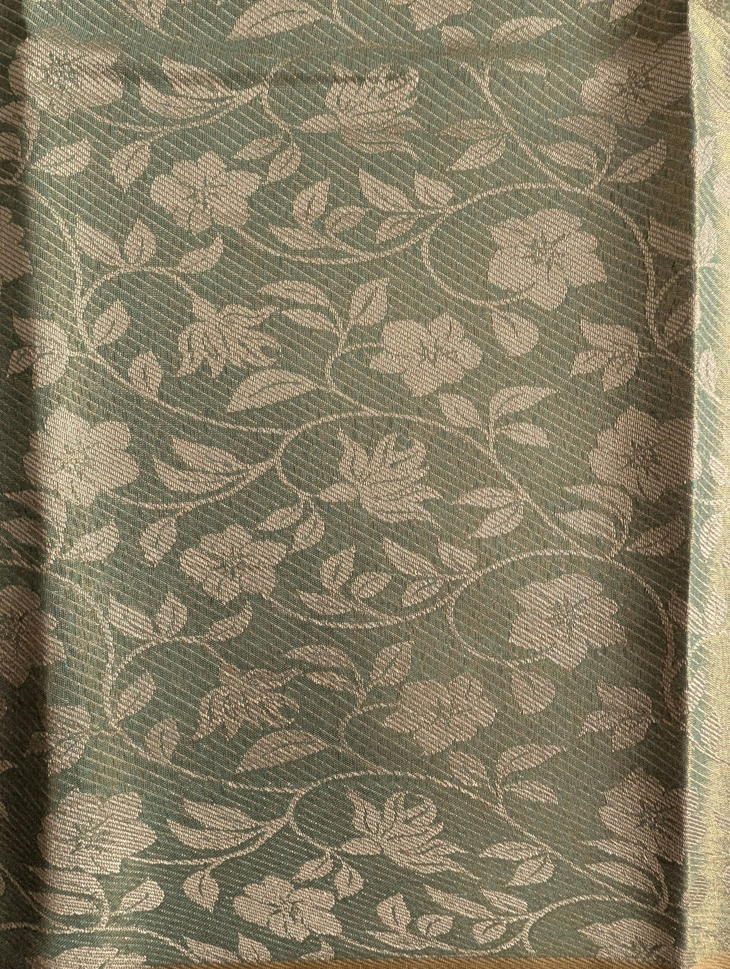 Green Pichwai Semi Tissue Silk saree