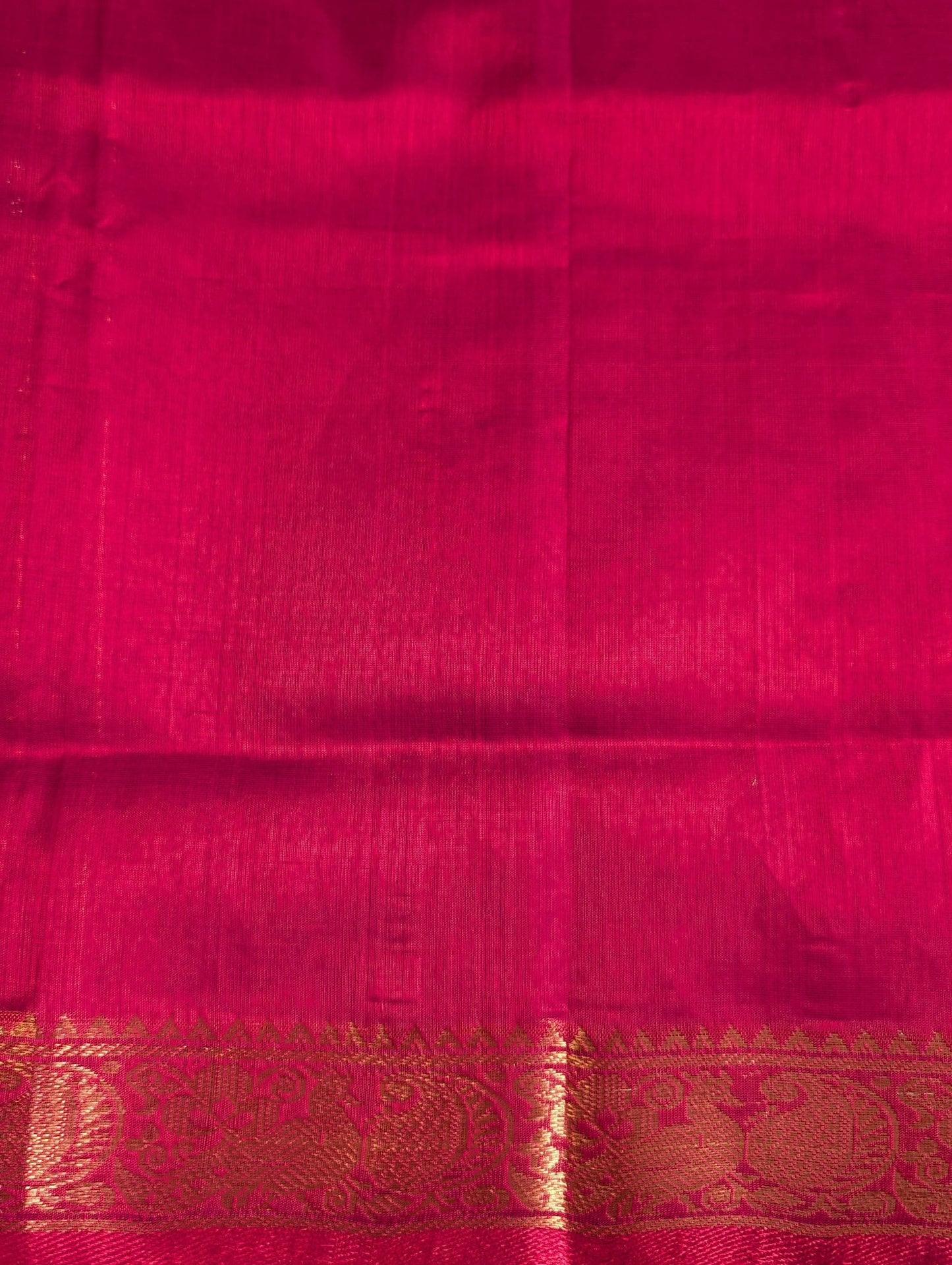 Kumkum Red checks Pure Kanchi silk cotton