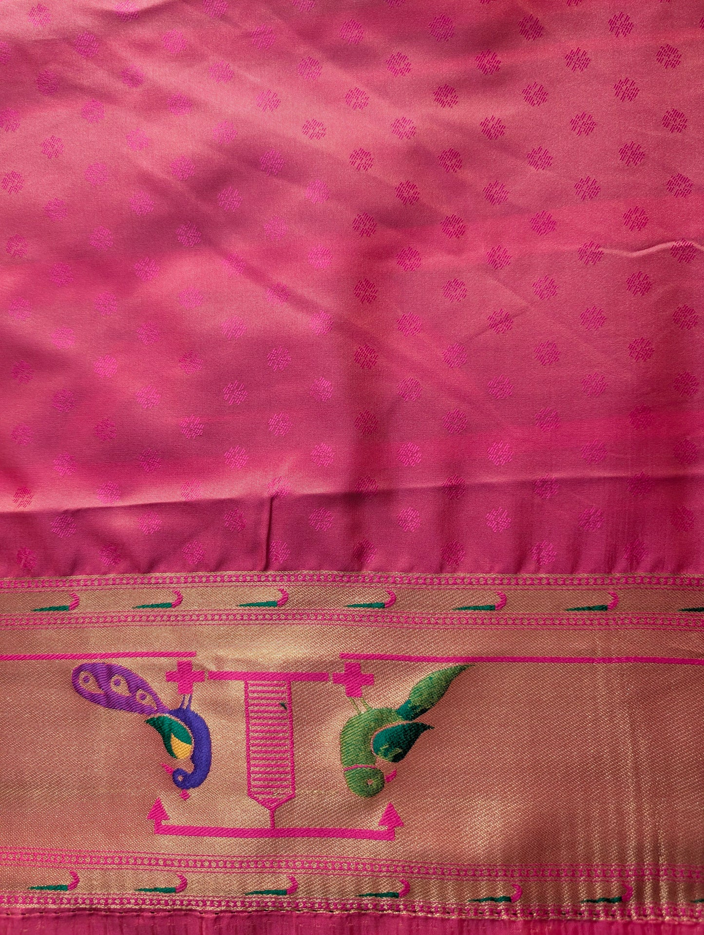 Tissue Paithani Semi Silk saree