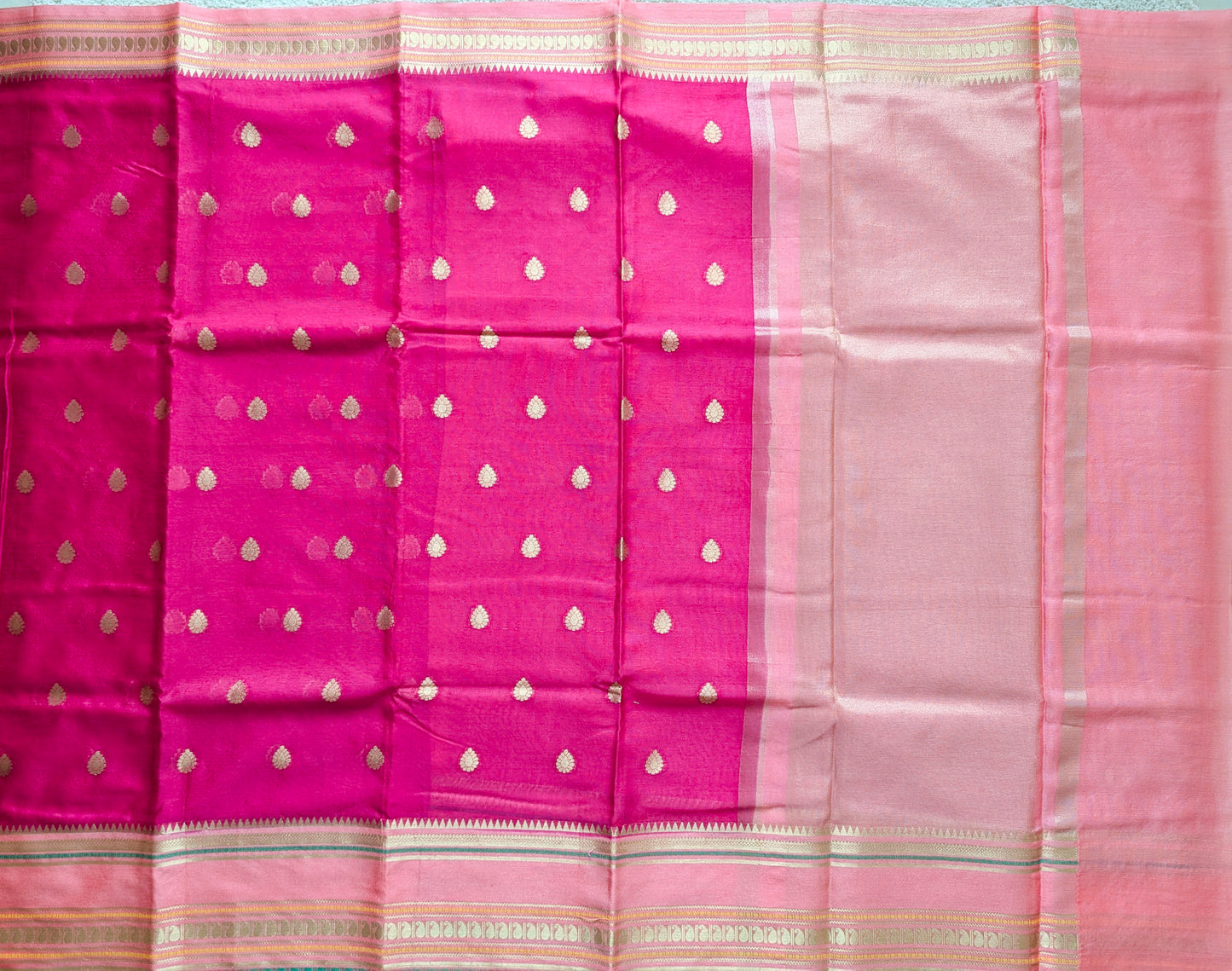 Pink Banarasi Warm Silk Saree