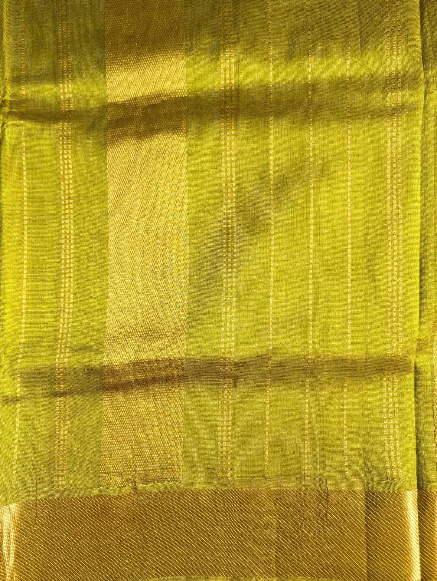 Purple with green Pure kanchi silk cotton saree