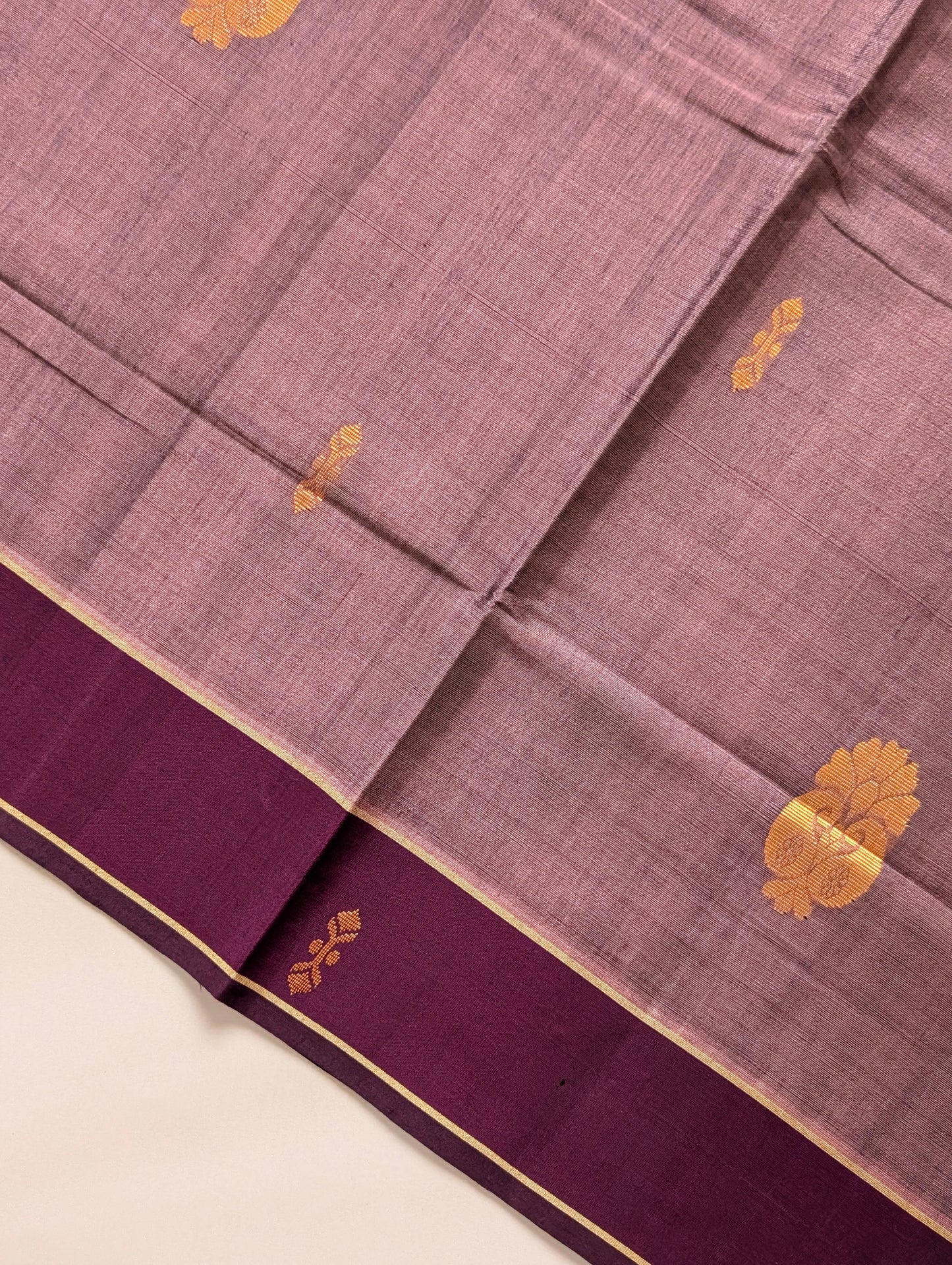 Lavender with Purple Vegan Silk Cotton