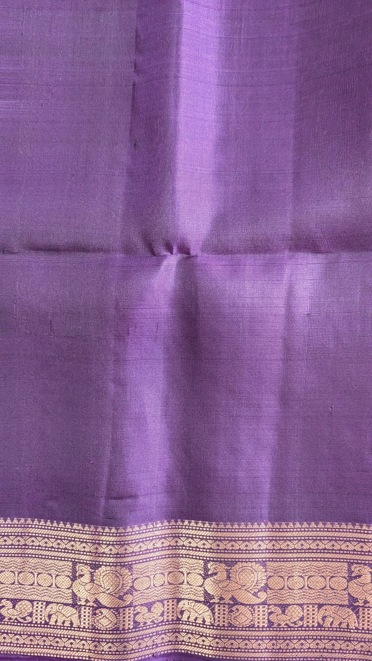 Cadbury purple small Butta Pure Soft Silk Saree