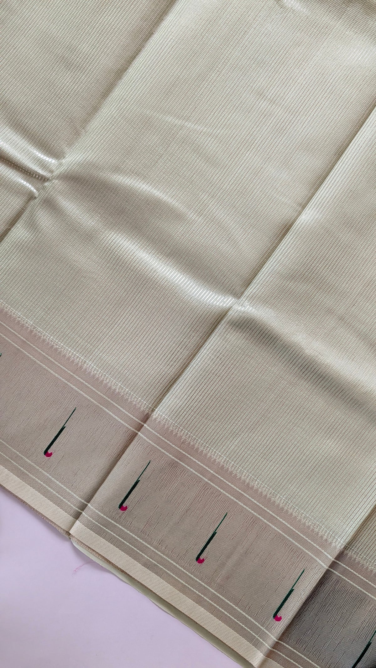 Green Tissue Paithani Semi Silk Saree