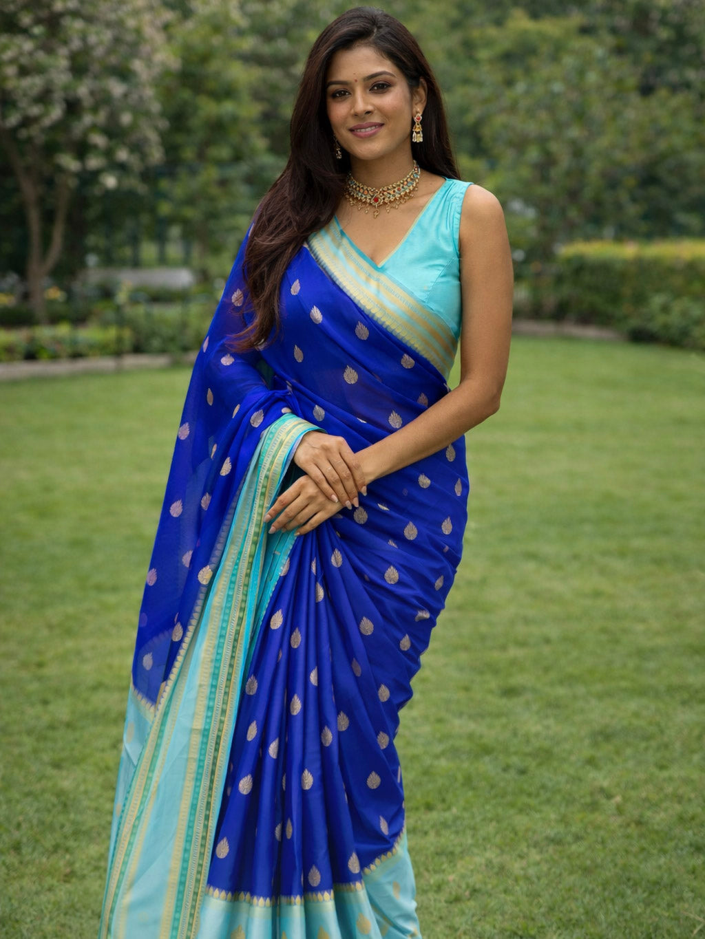 Blue Warm Silk Saree