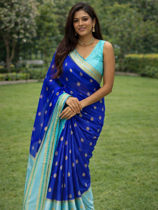 Blue Warm Silk Saree
